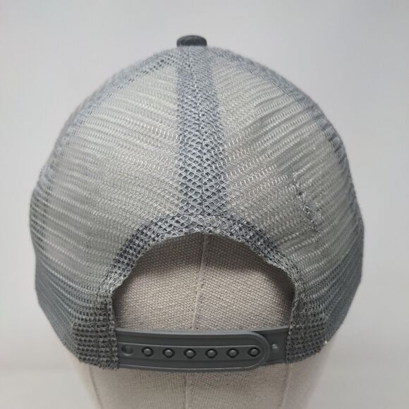 Fleet Feet Sports Snapback Mesh Back Trucker Hat Gray OSFM Boco Gear - Picture 5 of 8